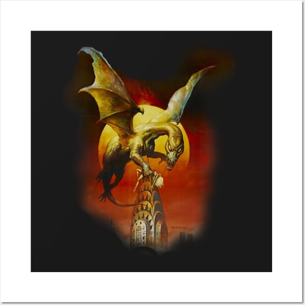 Q - The Winged Serpent Wall Art by VHS Retro T-Shirts